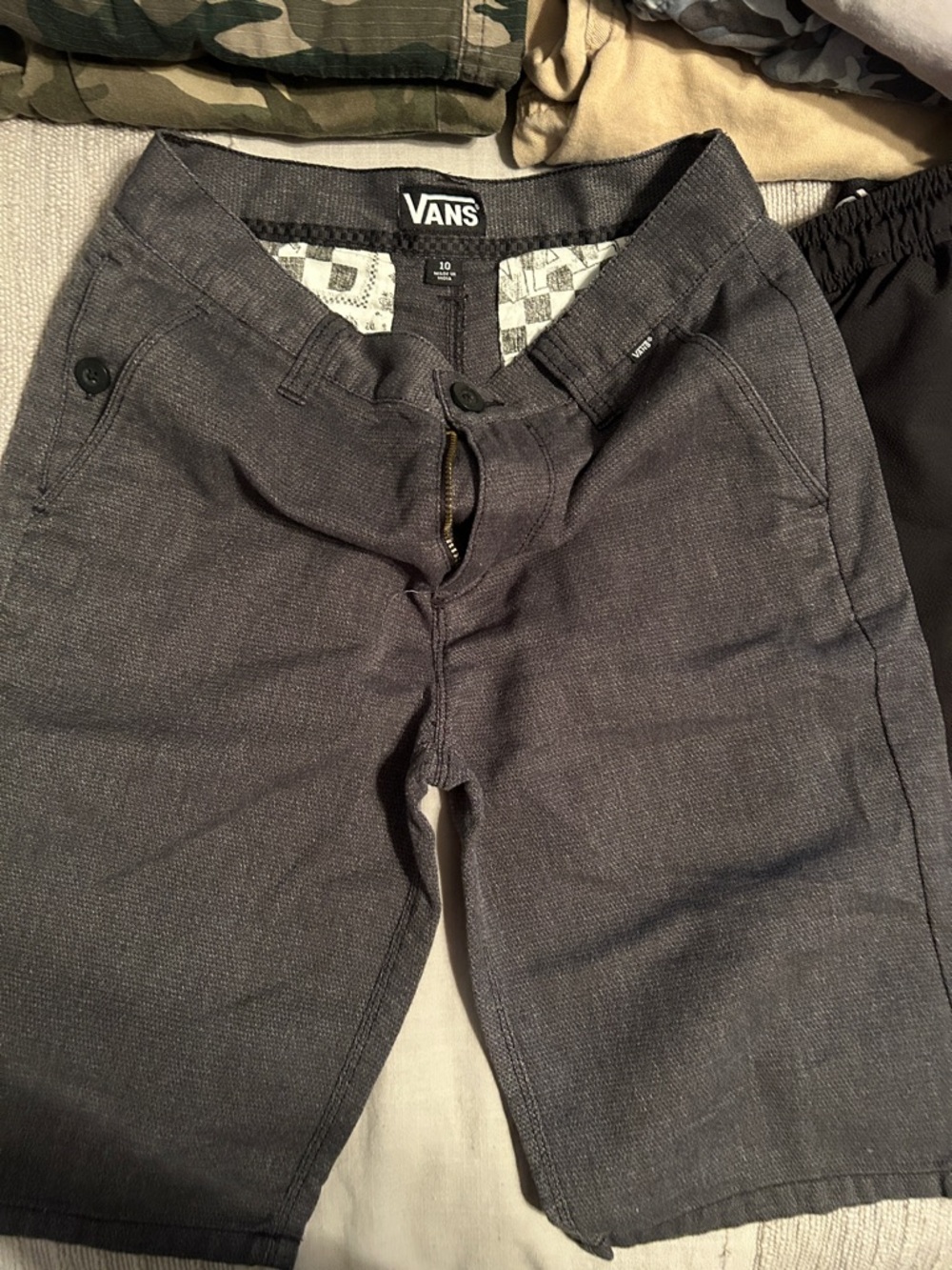 Old Navy Kids Shorts Lot - Red, Black, Gray, Tan, Camo gap Reebok vans 10/12 - Picture 12 of 16